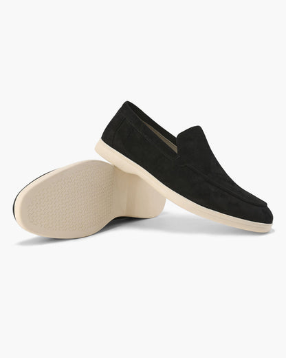 The Paladino Suede Loafer in Black