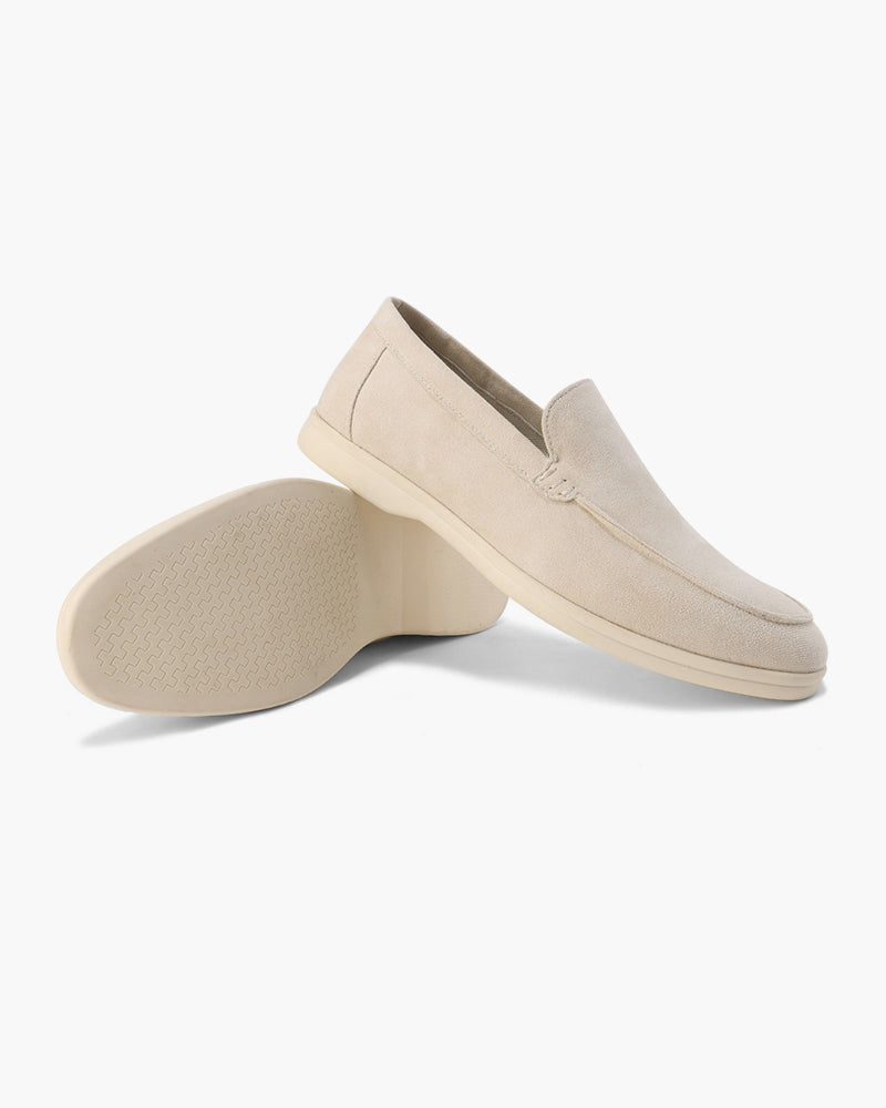 The Paladino Suede Loafer in Beige