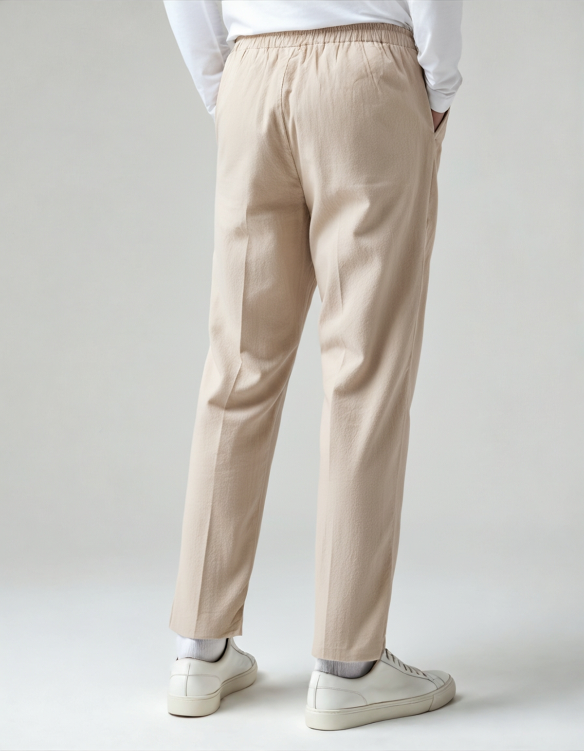 Riviera Linen Drawstring Trousers, view 3