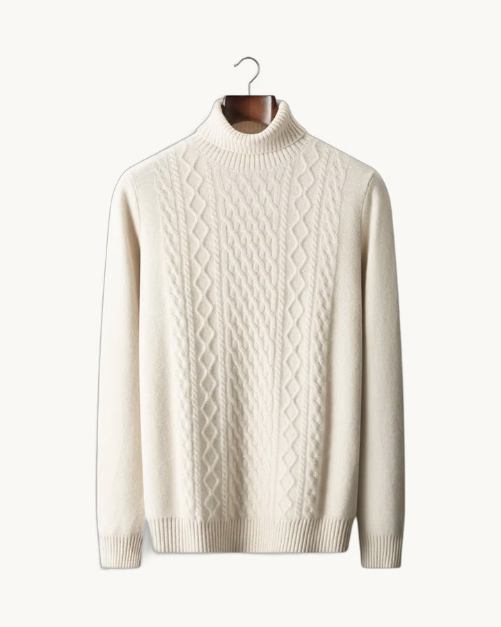 Bolzano Cable-Knit Rollneck