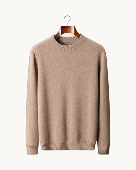 Como Cashmere Crewneck in Beige