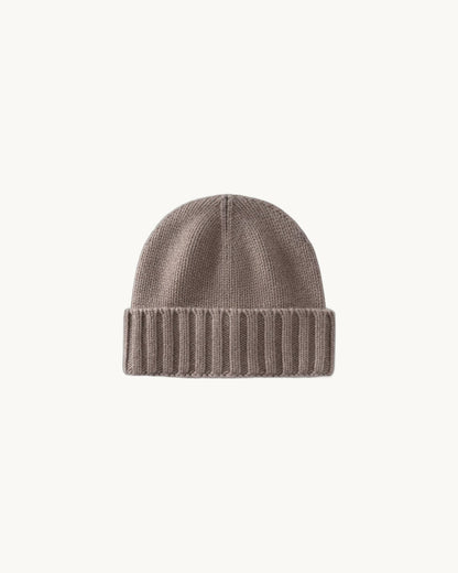 Courmayeur Cashmere Beanie in Beige