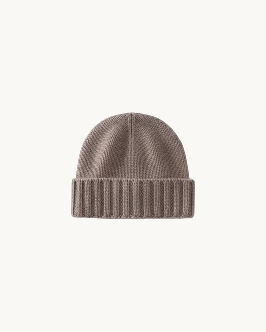 Courmayeur Cashmere Beanie in Beige