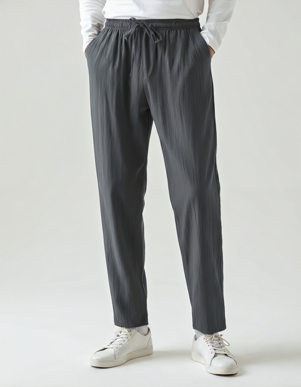 Riviera Linen Drawstring Trousers, view 10
