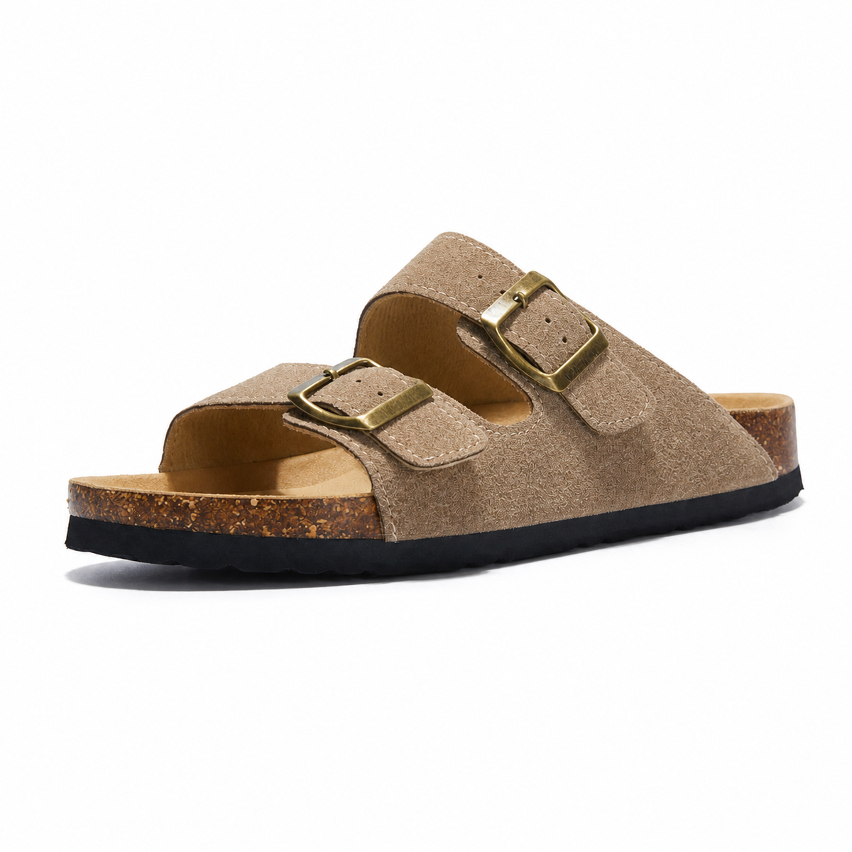 Siena Suede Two-Strap Sandal, view 12