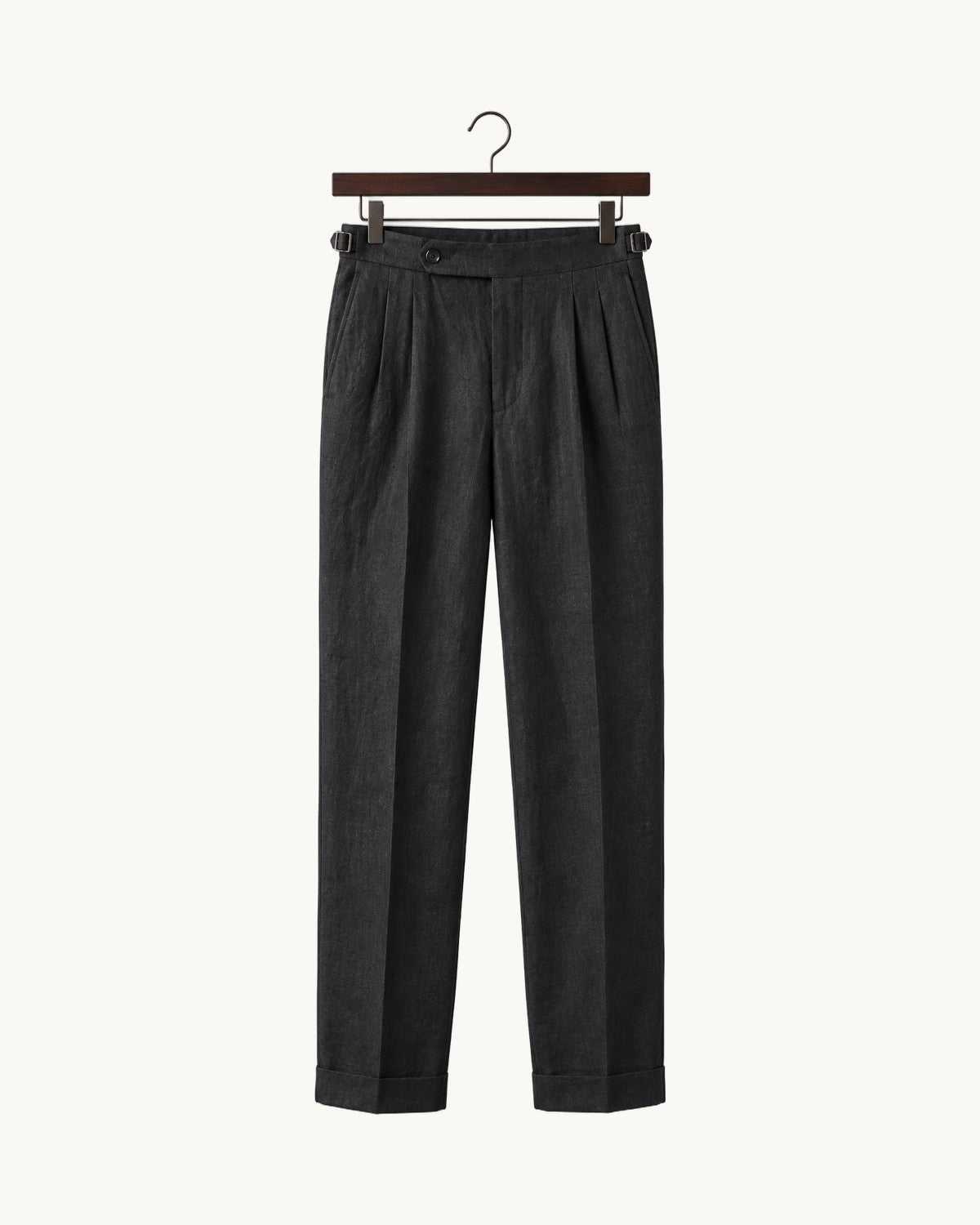 Lucca Pleated Linen Trousers