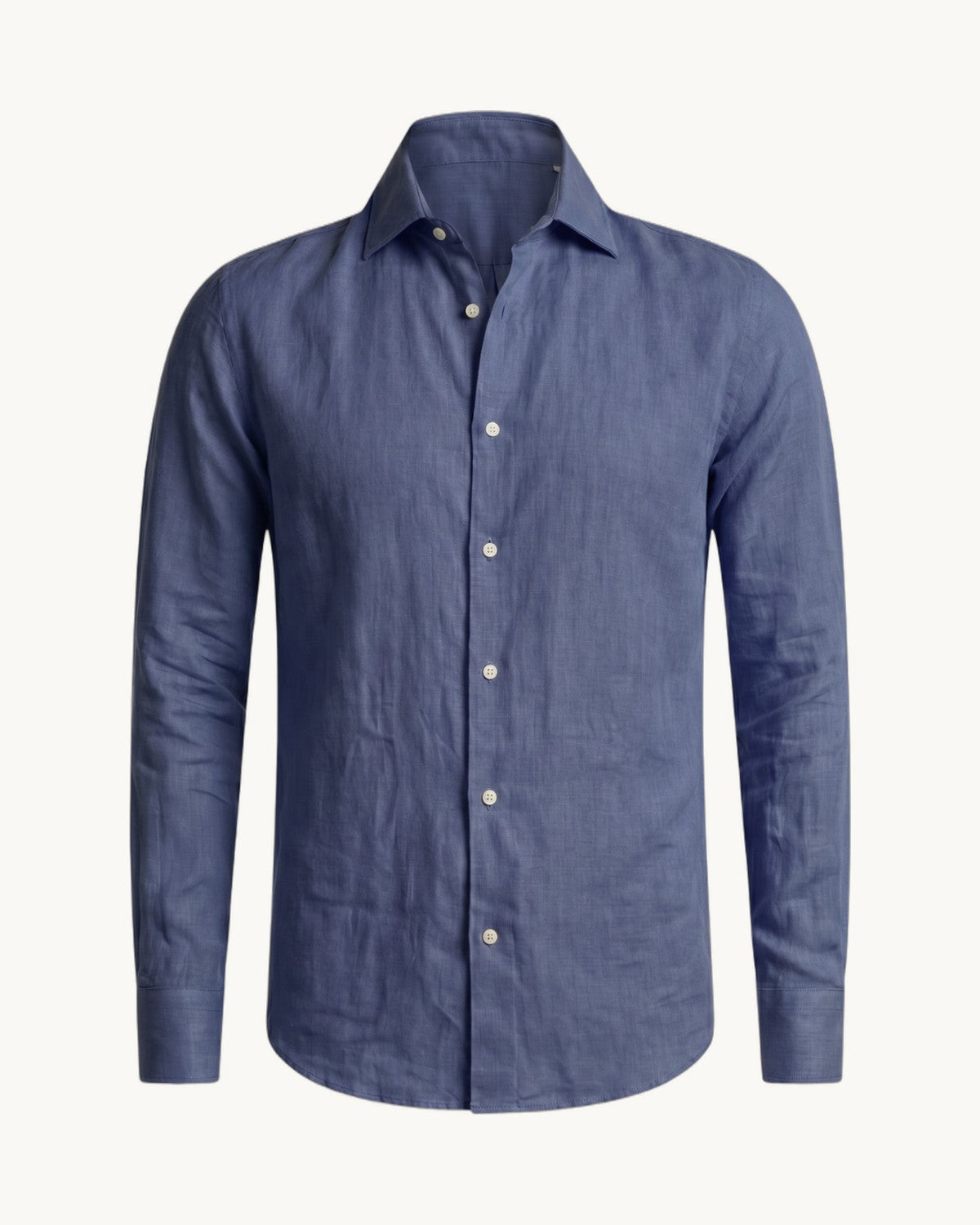 Positano Linen Shirt in Blue
