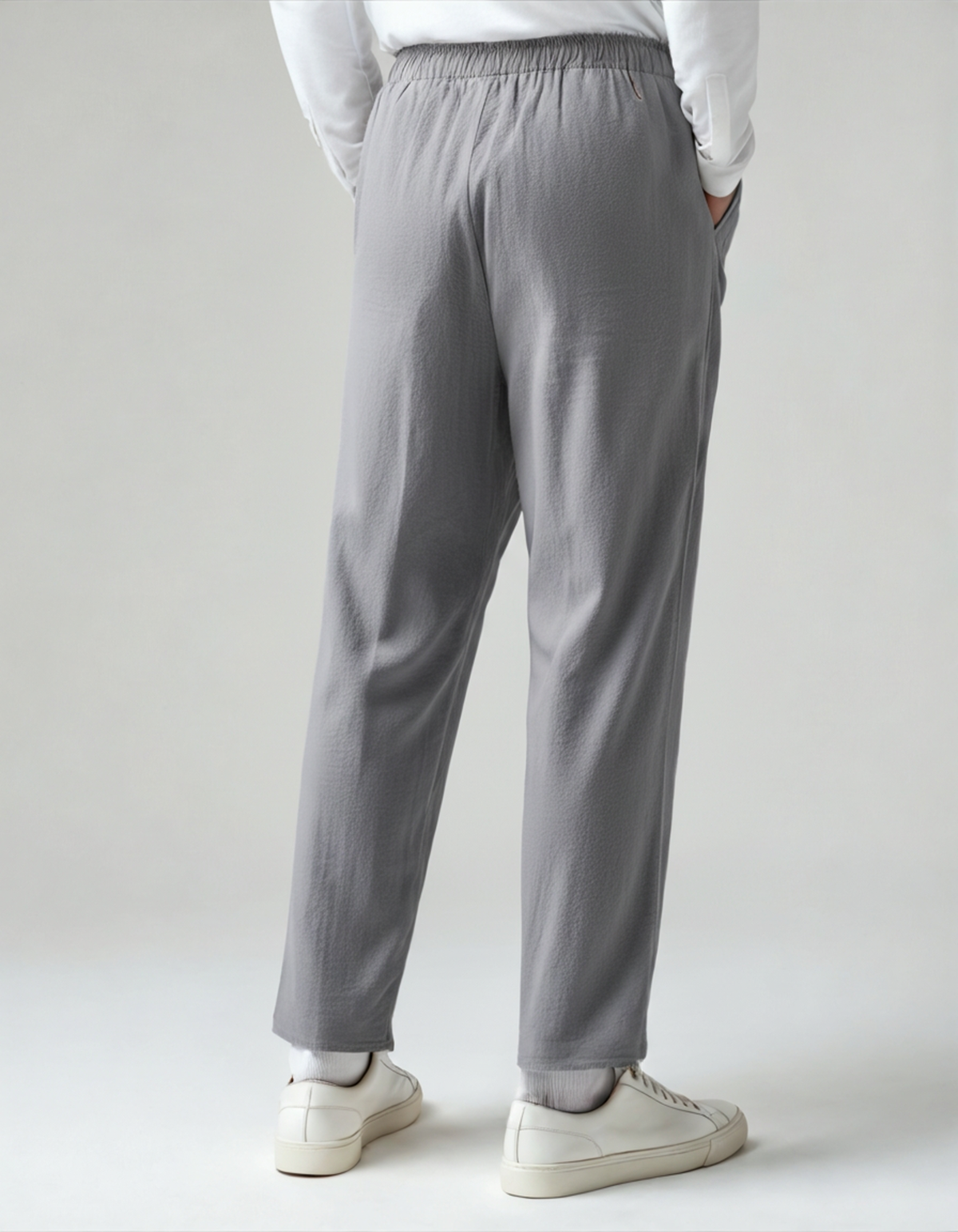 Riviera Linen Drawstring Trousers, view 9