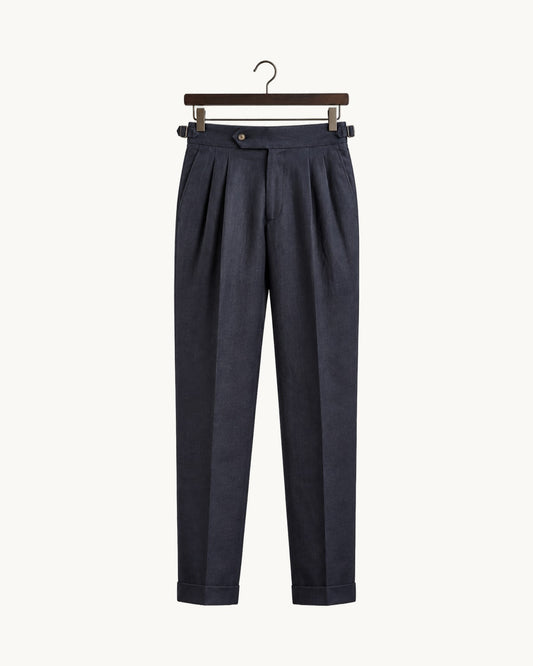 Ravello Pleated Linen Trousers