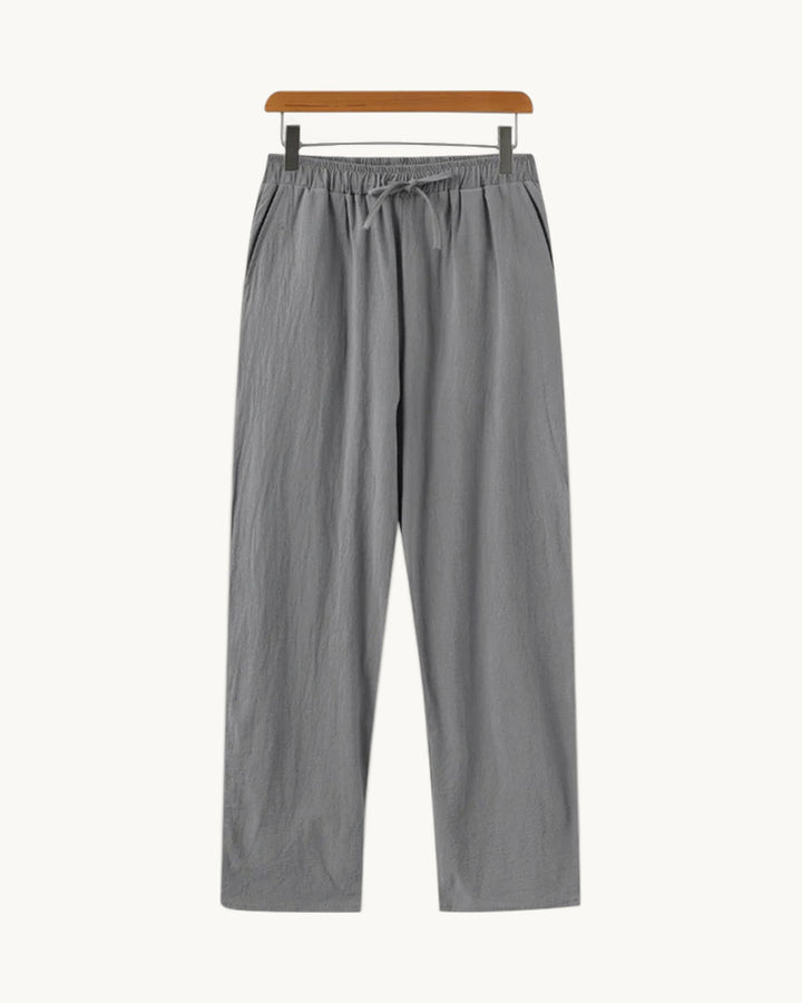 Riviera Linen Drawstring Trousers