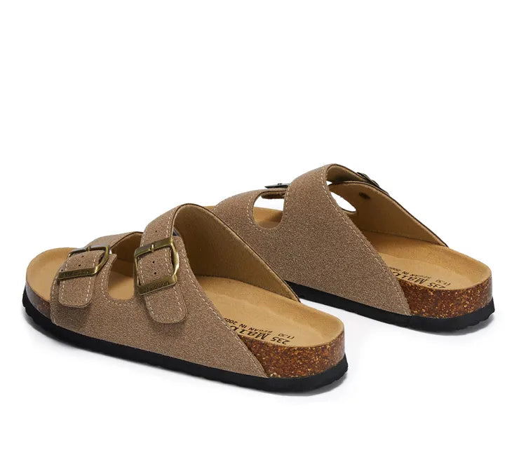 Siena Suede Two-Strap Sandal, view 10
