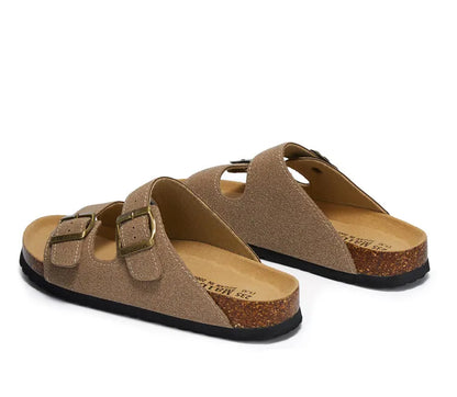 Siena Suede Two-Strap Sandal, view 10