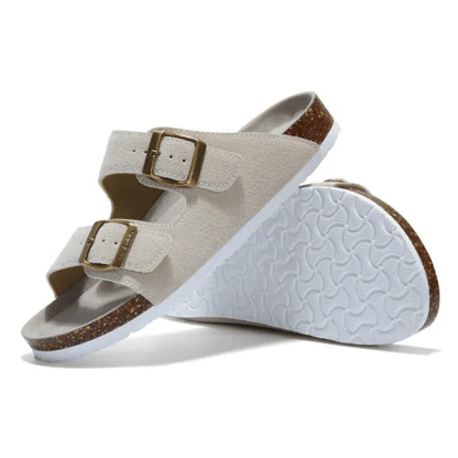 Siena Suede Two-Strap Sandal, view 16