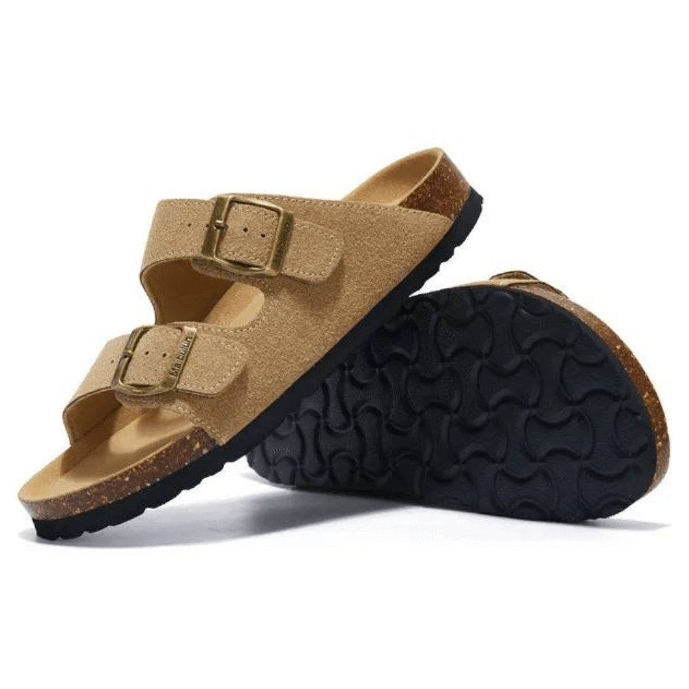 Siena Suede Two-Strap Sandal, view 7