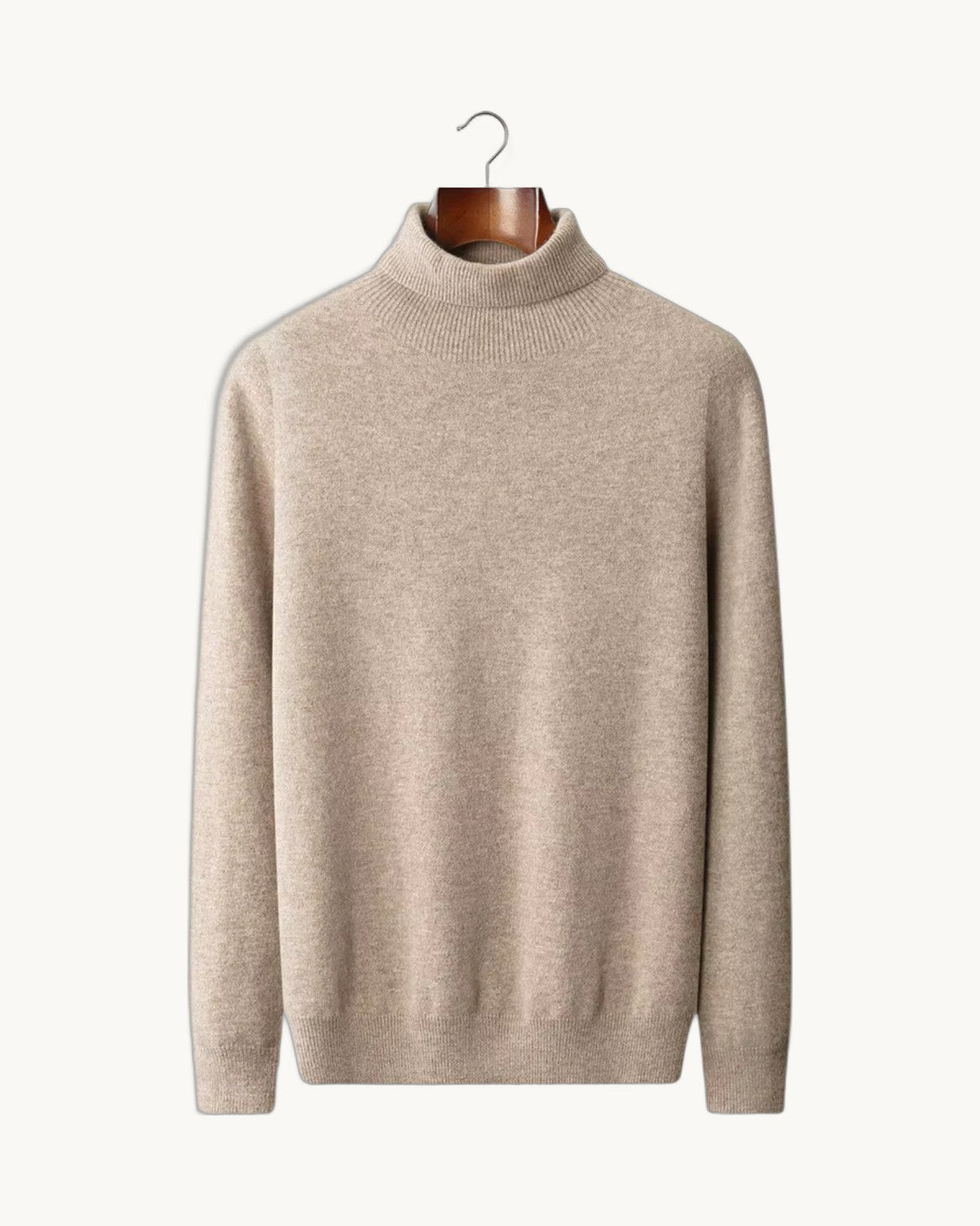 Torino Merino Rollneck in Beige
