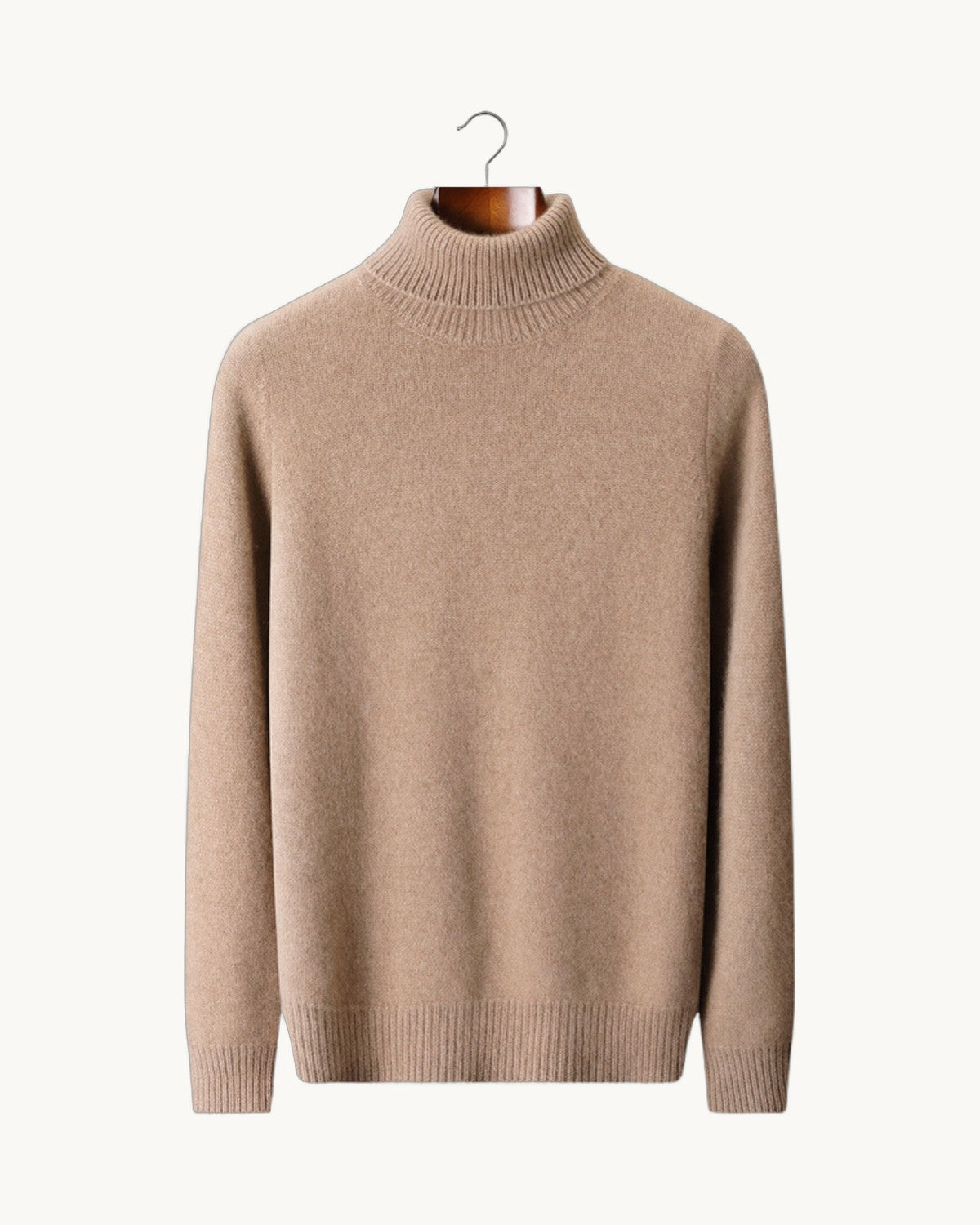 Varese Cashmere Rollneck in Beige