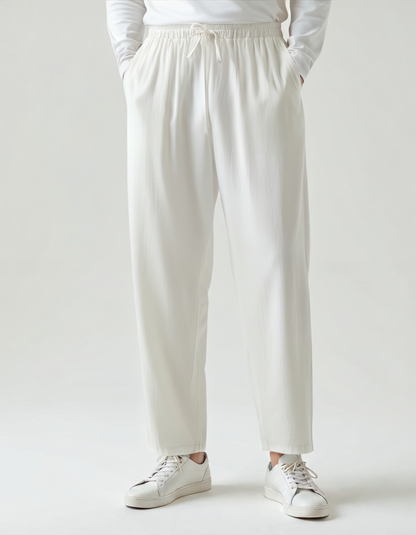 Riviera Linen Drawstring Trousers, view 6